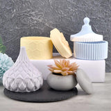 Drop Shape Silicone Mould for DIY Gypsum Candle Cup Mold
