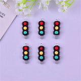 10pcs Traffic Lights Resin Charms for Jewelry Making DIY