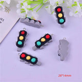10pcs Traffic Lights Resin Charms for Jewelry Making DIY