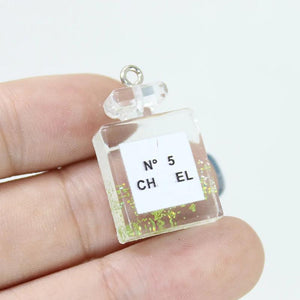 Yamily 10Pcs Resin Perfume Charm Dollhouse DIY Pendant Jewelry