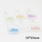 Yamily 10Pcs Resin Perfume Charm Dollhouse DIY Pendant Jewelry