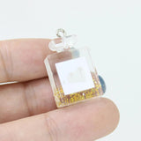 Yamily 10Pcs Resin Perfume Charm Dollhouse DIY Pendant Jewelry