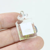 Yamily 10Pcs Resin Perfume Charm Dollhouse DIY Pendant Jewelry