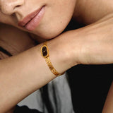 Stainless Steel Watch Shaped Bangle for Women