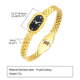 Stainless Steel Watch Shaped Bangle for Women
