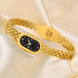 Stainless Steel Watch Shaped Bangle for Women