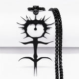Ghostemane Stainless Steel Charm Necklace Silver Jewelry N3789S03