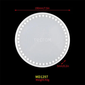Round Woven Handbag Silicone Mold for Epoxy Resin DIY Material