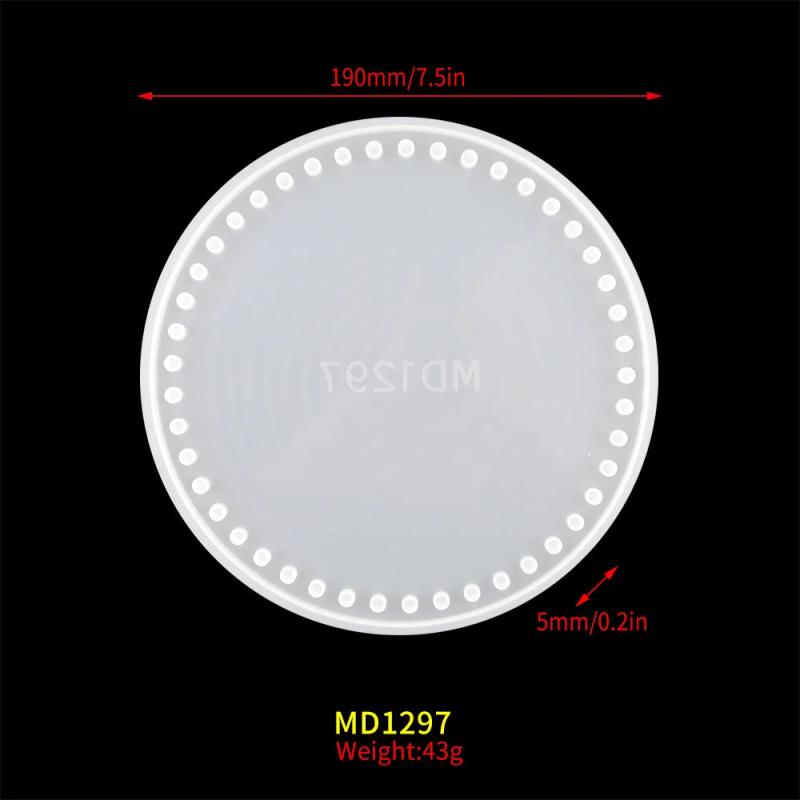 Round Woven Handbag Silicone Mold for Epoxy Resin DIY Material