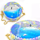 Round Woven Handbag Silicone Mold for Epoxy Resin DIY Material