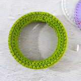 Round Woven Handbag Silicone Mold for Epoxy Resin DIY Material