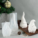Christmas Dwarf Silicone Mold 3D Doll Plaster Mold Gnomes Epoxy Home Decor