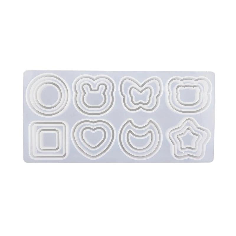 Quicksand Pendant Crystal Epoxy Resin Mold Keychain Silicone Mould