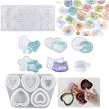 Quicksand Pendant Crystal Epoxy Resin Mold Keychain Silicone Mould