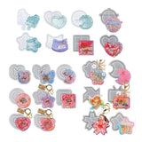 Quicksand Pendant Crystal Epoxy Resin Mold Keychain Silicone Mould