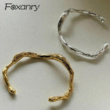 Foxanry Non-fading Bracelets for Women Vintage Creative Irregular Geometric