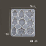Christmas Bell Snowflake Elk Keychain Silicone Mold