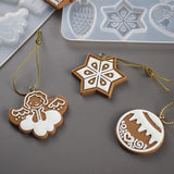 Christmas Bell Snowflake Elk Keychain Silicone Mold