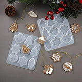 Christmas Bell Snowflake Elk Keychain Silicone Mold