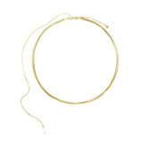 Stainless Steel Long Necklace for Women's Sweater