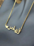Arabic Name Custom Necklace Silver Stainless Steel Chain Pendant