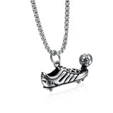 Football Pendant Necklace Men Stainless Steel Shoes Necklace for Men Jewelry