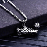 Football Pendant Necklace Men Stainless Steel Shoes Necklace for Men Jewelry