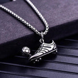 Football Pendant Necklace Men Stainless Steel Shoes Necklace for Men Jewelry