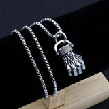 Stainless Steel Fist Necklace Hip Hop Men's Jewelry Gift