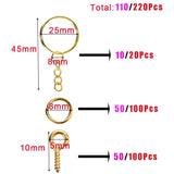 Keychain Findings Kit for DIY Jewelry Making
