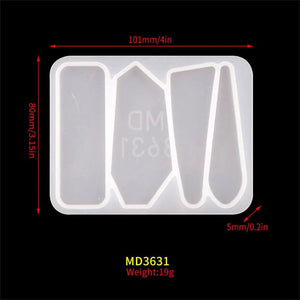 Epoxy Resin Hair Clip Silicone Mold Jewelry Hand Making Crafts Crystal Mould