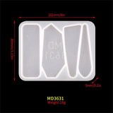 Epoxy Resin Hair Clip Silicone Mold Jewelry Hand Making Crafts Crystal Mould