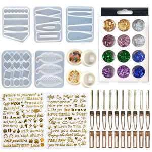 Epoxy Resin Hair Clip Silicone Mold Jewelry Hand Making Crafts Crystal Mould