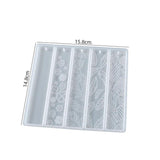Wave Rectangle Bookmark Resin Mold Silicone Jewelry Making Casting Mould