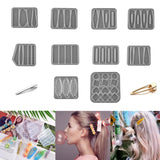 Geometric Shape Hairpin Silicone Mold for DIY Jewelry Making Tools