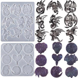 Dragon Fire Necklace Keychain Silicone Mold DIY Jewelry Pendant