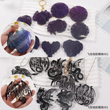 Dragon Fire Necklace Keychain Silicone Mold DIY Jewelry Pendant