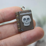 10Pcs/Lot Resin Mini Magic Book Charm Pendant For Diy Jewelry