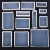 Cube Mold Epoxy Resin Silicone DIY Jewelry Pendant Mold Square Rectangular