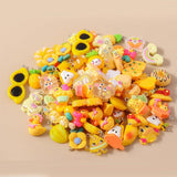 10pcs Resin Animal Flower Heart Charms Jewelry Making Accessories
