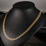24in Gold Chain Necklace Stainless Steel Snake/Cable/Round Box Chain