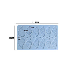 Butterfly Wing Decor Earring Silicone Mold for DIY Epoxy Resin Craft Pendant