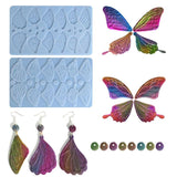 Butterfly Wing Decor Earring Silicone Mold for DIY Epoxy Resin Craft Pendant