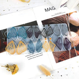 Butterfly Wing Decor Earring Silicone Mold for DIY Epoxy Resin Craft Pendant