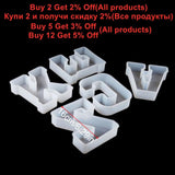 Large Alphabet Letter Epoxy Resin Mold Silicone Mould DIY Craft Supplies
