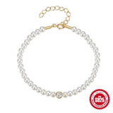 Zircon Bracelet S925 Sterling Silver European American Style