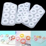 8Pcs Silicone Ring Mold Set for Resin Jewelry US Size 5-12