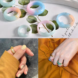 8Pcs Silicone Ring Mold Set for Resin Jewelry US Size 5-12