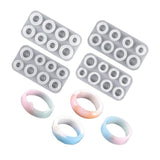 8Pcs Silicone Ring Mold Set for Resin Jewelry US Size 5-12