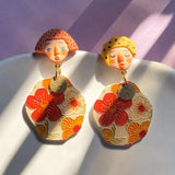 Colourful Dangle Earrings Stud Earring Y2K Pendientes In Resin Earings